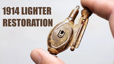 Restoring WWI Old Antique Lighter. Restoration