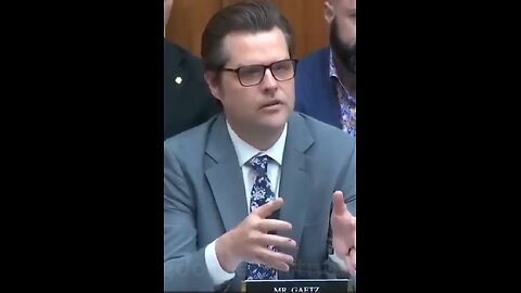 Matt Gaetz "I know you guys like pronouns but 'We' is not what I'm looking for!"