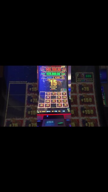 Maxed Out $25,000 MAJOR! Landing a $75 bet bonus #shorts #casino #win