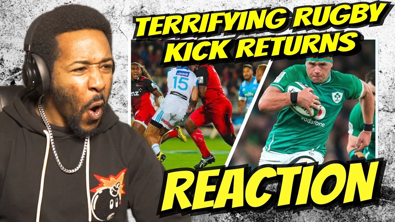 TERRIFYING KICK RETURNS IN RUGBY | REACTION!!!