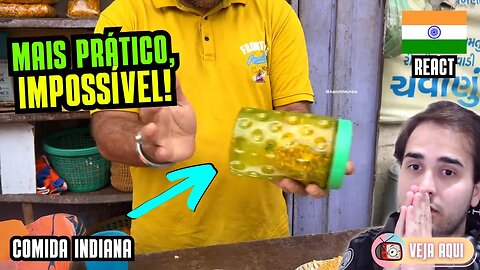 JOGOU NO POTINHO, AGITOU, TÁ PRONTO! Reagindo a COMIDAS DE RUA INDIANAS | Veja Aqui Reacts