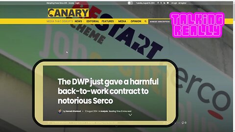 SERCO given harmful back to work contract
