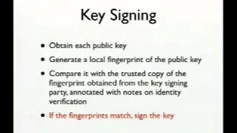 Trust Reflection A Distributed Approach to PGP Key Signing at Multi Day Events