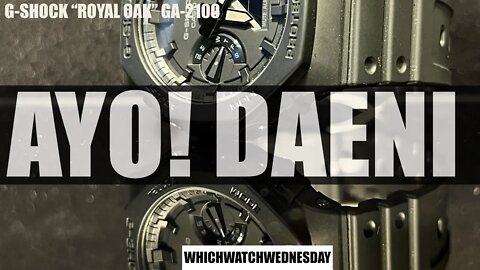 G-Shock "Royal Oak" GA-2100 Triple Matte Black Watch | AYO! Daeni