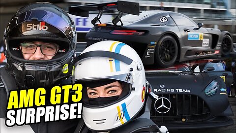 SURPRISE! Her First Mercedes-AMG GT3 Ride on the Nürburgring!