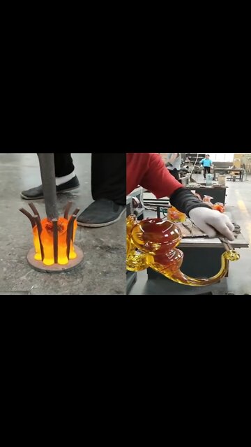 Making Craft From Melted Glass