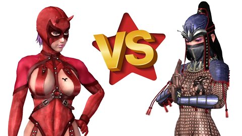 [日本語] Evil Rose vs SS Benikage | Rumble Roses XX