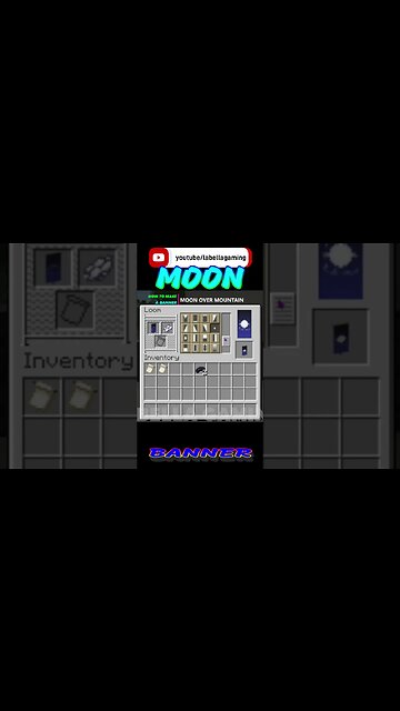 Moon Over Mountain Banner | Minecraft