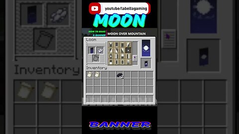 Moon Over Mountain Banner | Minecraft