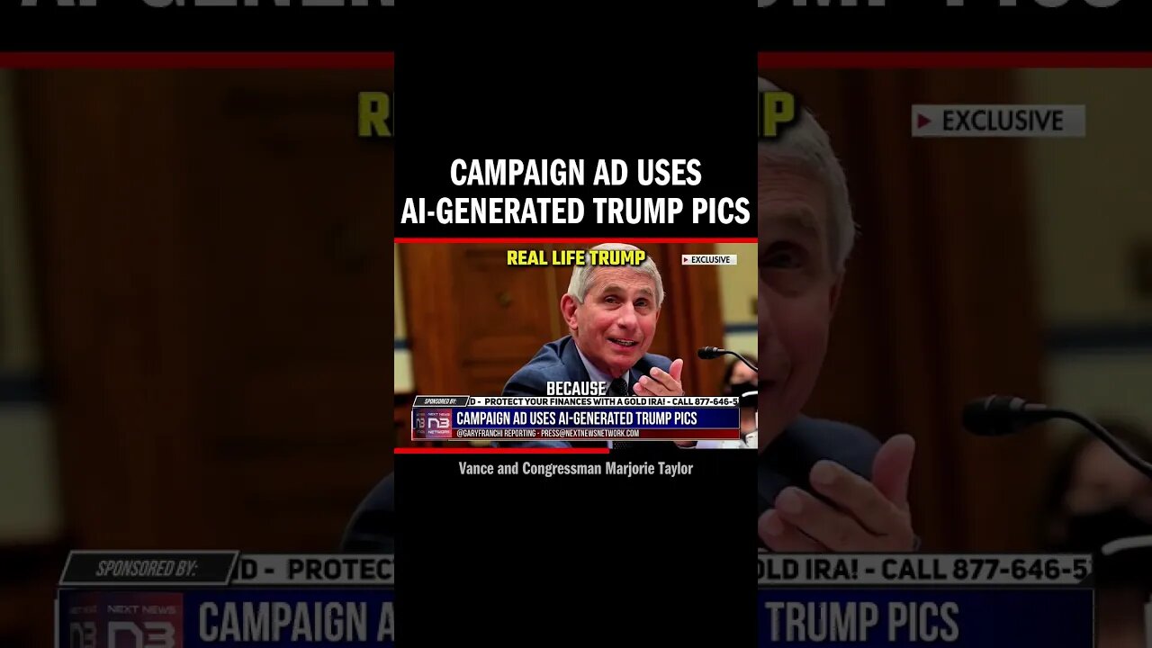Campaign Ad Uses AI-Generated Trump Pics