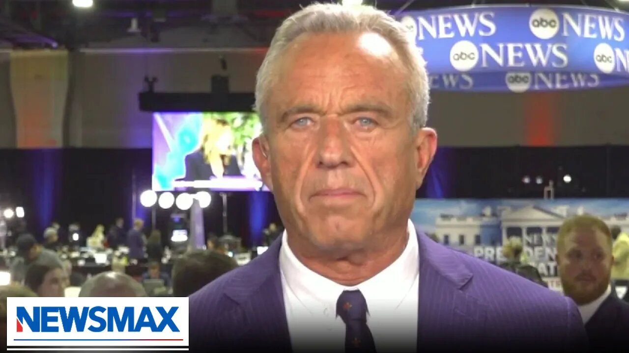 RFK Jr eacts to the biased ABC moderators during the presidential debate