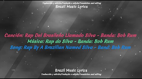 Brazil Music: Rap By A Brazilian Named Silva - Band: Bob Rum