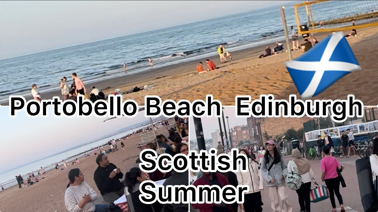 Portobello Beach Edinburgh |scotland beach|Beach walk|scottish summer