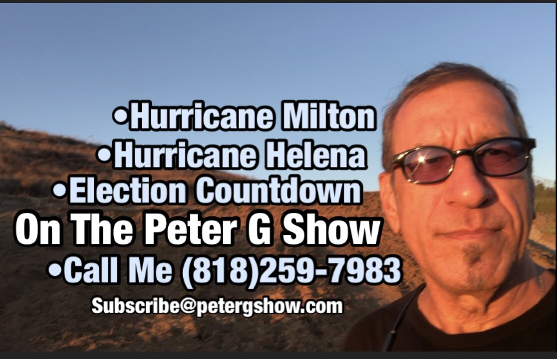 Hurricane Prayers And Election Education Countdown, On The Peter G Show. Oct 9th, 2025. Show #266