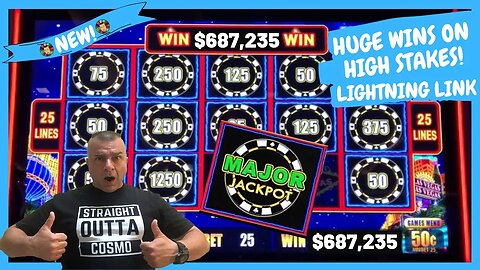 💥Jackpot After Jackpot! High Limit Lightning Link High Stakes💥