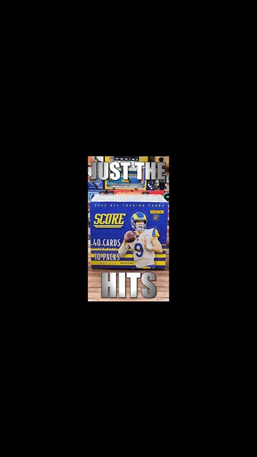 JUST THE HITS | 2022 Score Football Hobby Box #Short