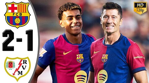 Barcelona vs Rayo Vallecano 2-1 All Goals & Highlights 2024 HD