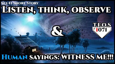 Listen, think, observe & Human sayings: WITNESS ME!!! | Humans are space Orcs | HFY | TFOS1071