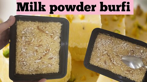 milk powder burfi tried