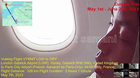 May 7th, 2023 14a Vuelling Flight VY8497 LGW to ORY