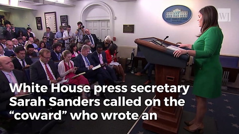 Sarah Sanders Slams ‘Anonymous’ NYT Op-Ed from Inside the Trump Admin