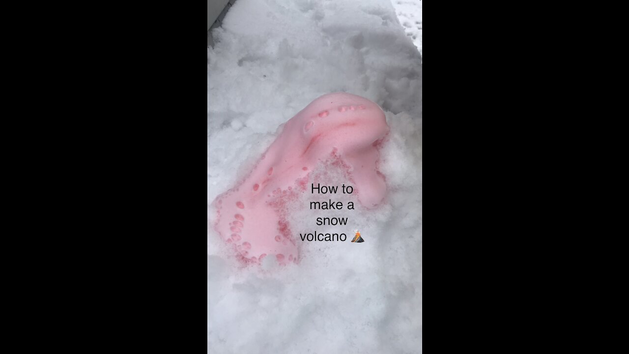 How to Make a Snow Volcano
