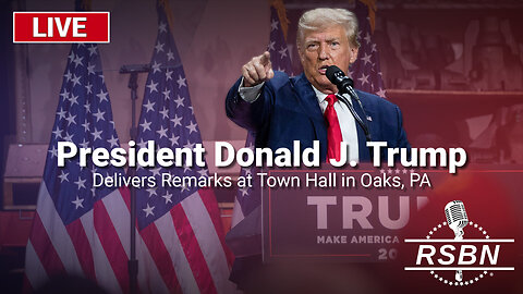 LIVE REPLAY: President Trump Delivers Remarks at Town Hall in Oaks, PA - 10/14/24