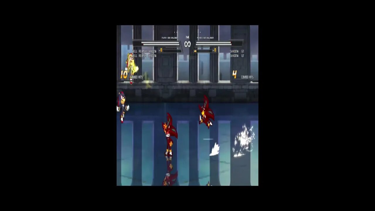 2 Hell Reaper Shadow VS 2 Shadow GT I Sonic Battle MUGEN HD #shorts #short #shortvideo