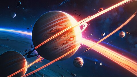 What happens when Jupiter and Saturn collides?