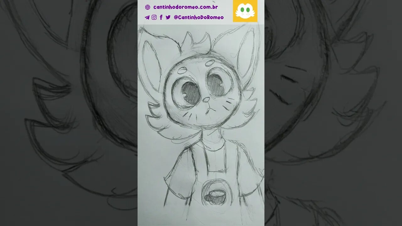 Apenas um Gatinho com um Avental #furryart #anthro #cat #barista