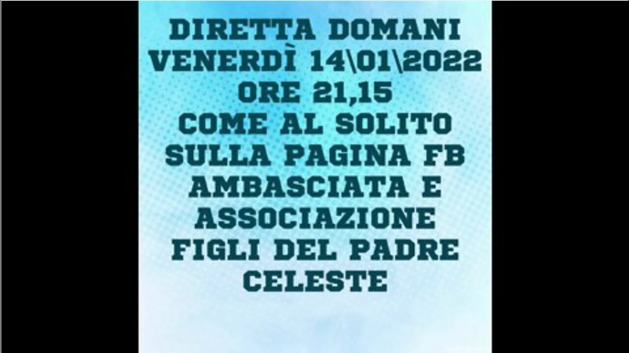 2022.01.13-Eliseo.Bonanno-DIRETTA FB VENERDI 14.01.2022 ORE 21.15