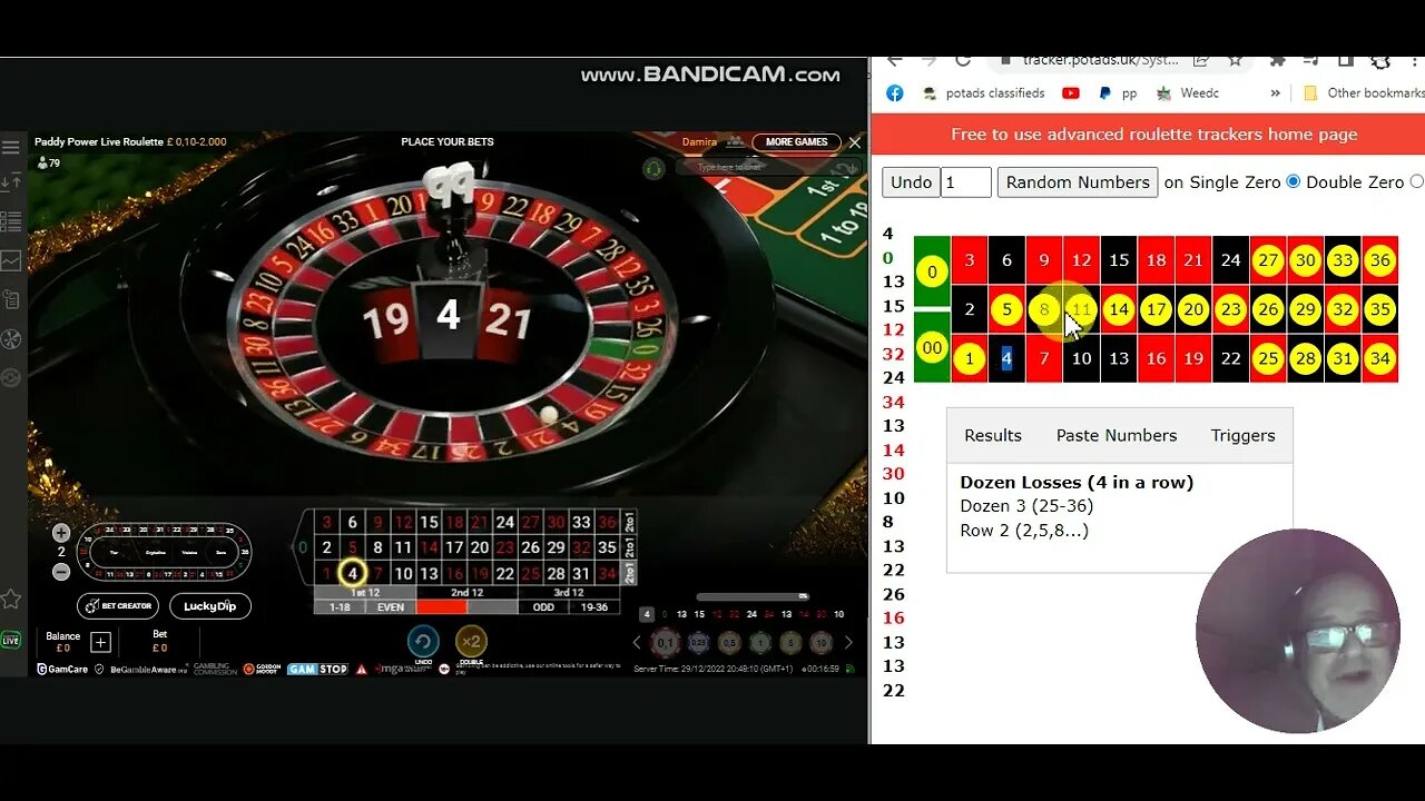 Me destroying a roulette table using a tracker on dozens without placing bets .. Never bet like us