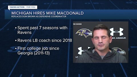 Michigan hires Mike Macdonald as defensive coordinator