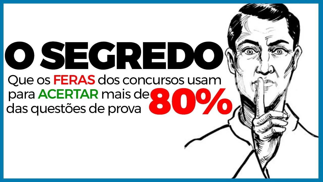 NUNCA MAIS ERRE QUESTÕES DE PROVAS E CONCURSOS (3 DICAS INFALÍVEIS)