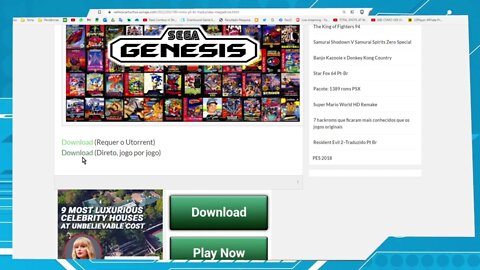 180 roms Mega Drive Genesis Pt Br para download
