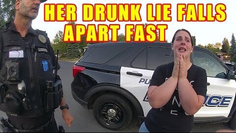 Drunk Mother's Elaborate Lie Unravels Quickly in Bodycam DUI Arrest!