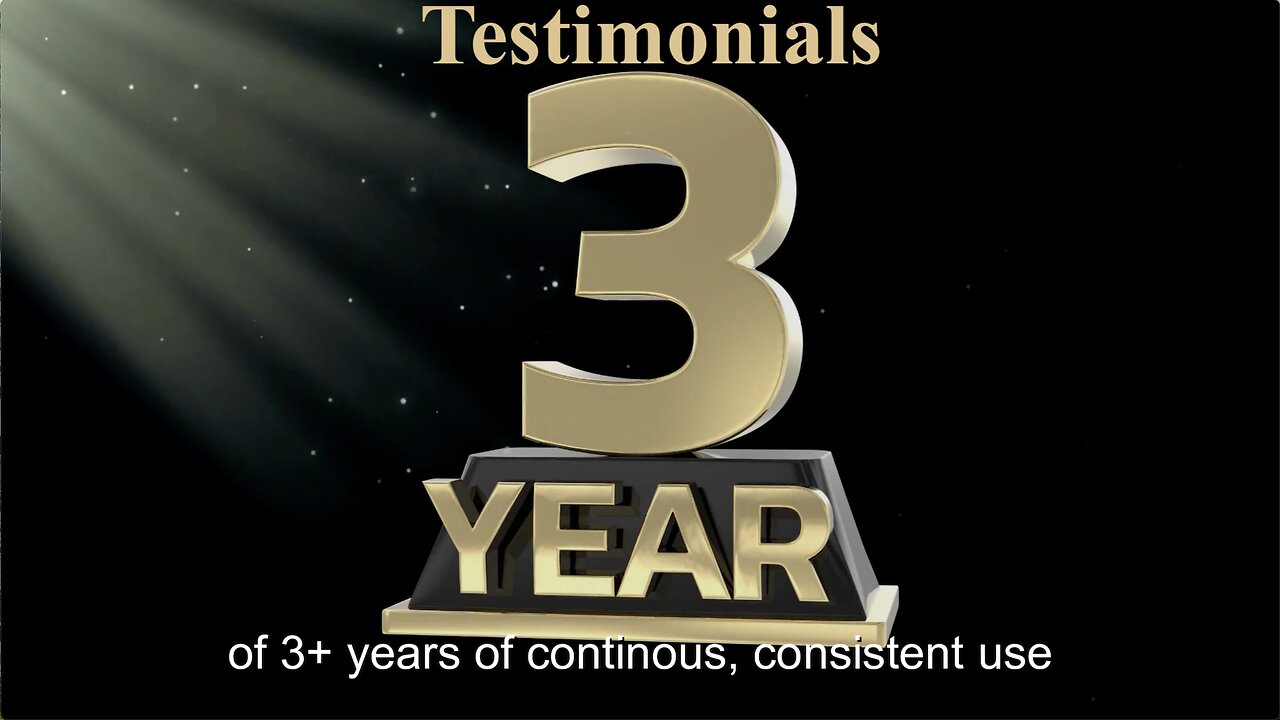 Three Year Testimonials