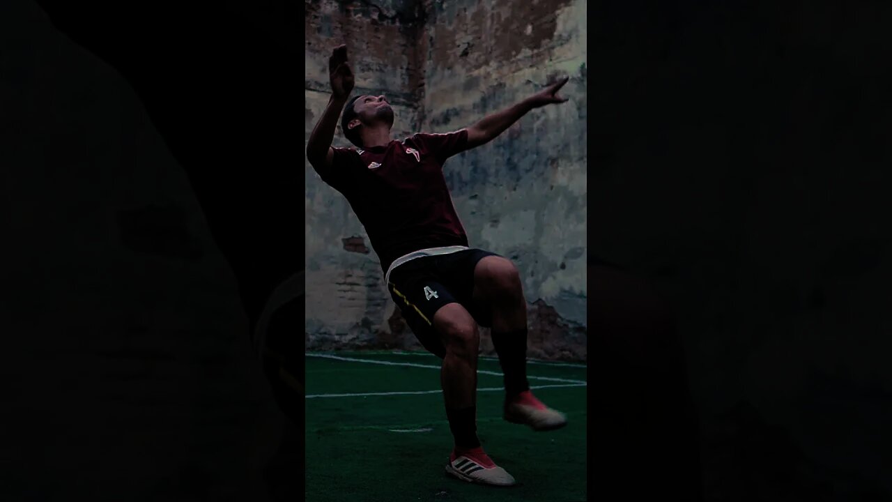 Soccer football player tries an overhead kick #Shorts