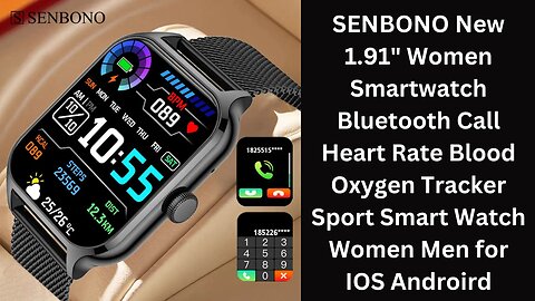 SENBONO New 1.91" Women Smartwatch