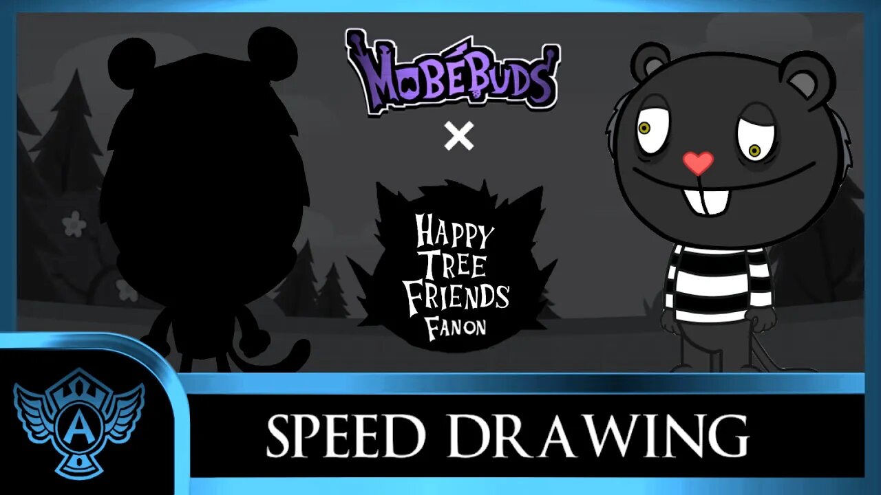 Speed Drawing: Happy Tree Friends Fanon - Smokey | Mobebuds Style