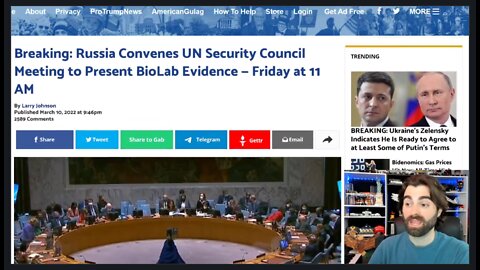 Russia Convenes UN SECURITY COUNCIL Meeting Presenting US BIOLAB EVIDENCE!