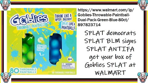 SPLAT our domestic enemy - the democrat party - on sale @ WALMART