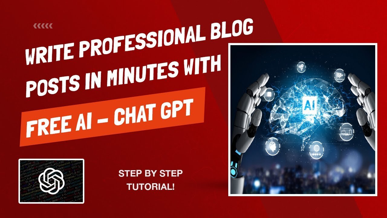 How To Create High Quality Blog Posts In Minutes for FREE Using A.I. - Chat GPT