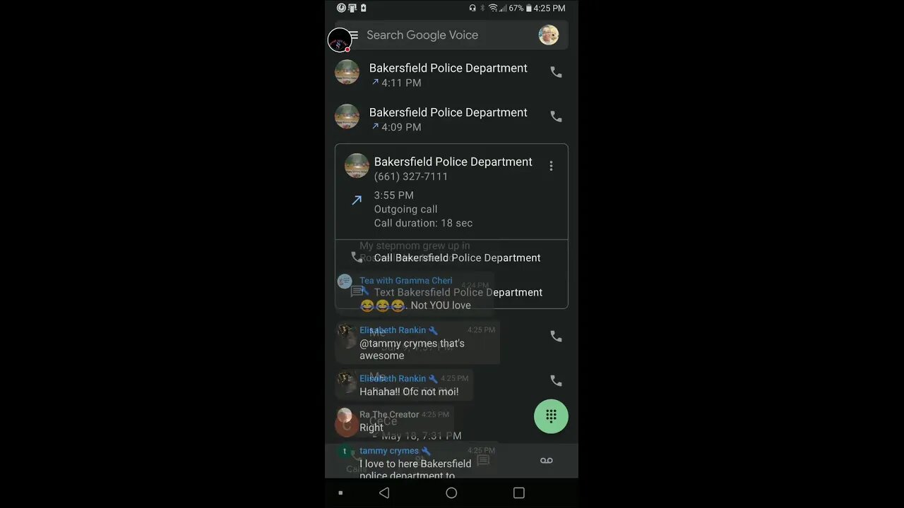 Calling Bakersfield PD