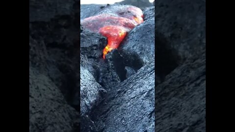 Lava flow time lapse