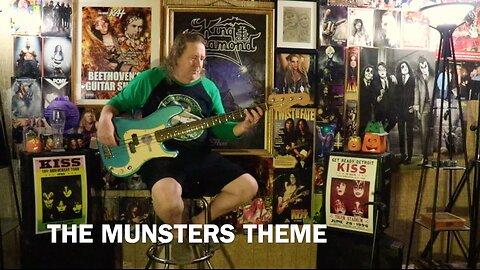 Bass Play Through | The Munsters Theme - Bass Guitar Only