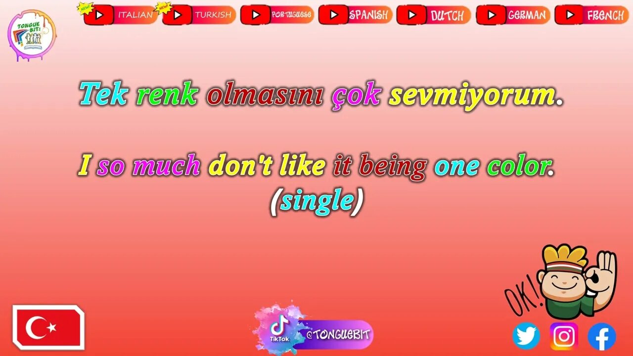 New Turkish Review! \\ Week 7 Compilation // Learn Turkish with Tongue Bit!