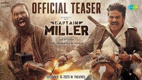 Captain Miller Official Trailer Hindi | South Indian Movie 2023 | Dhanush