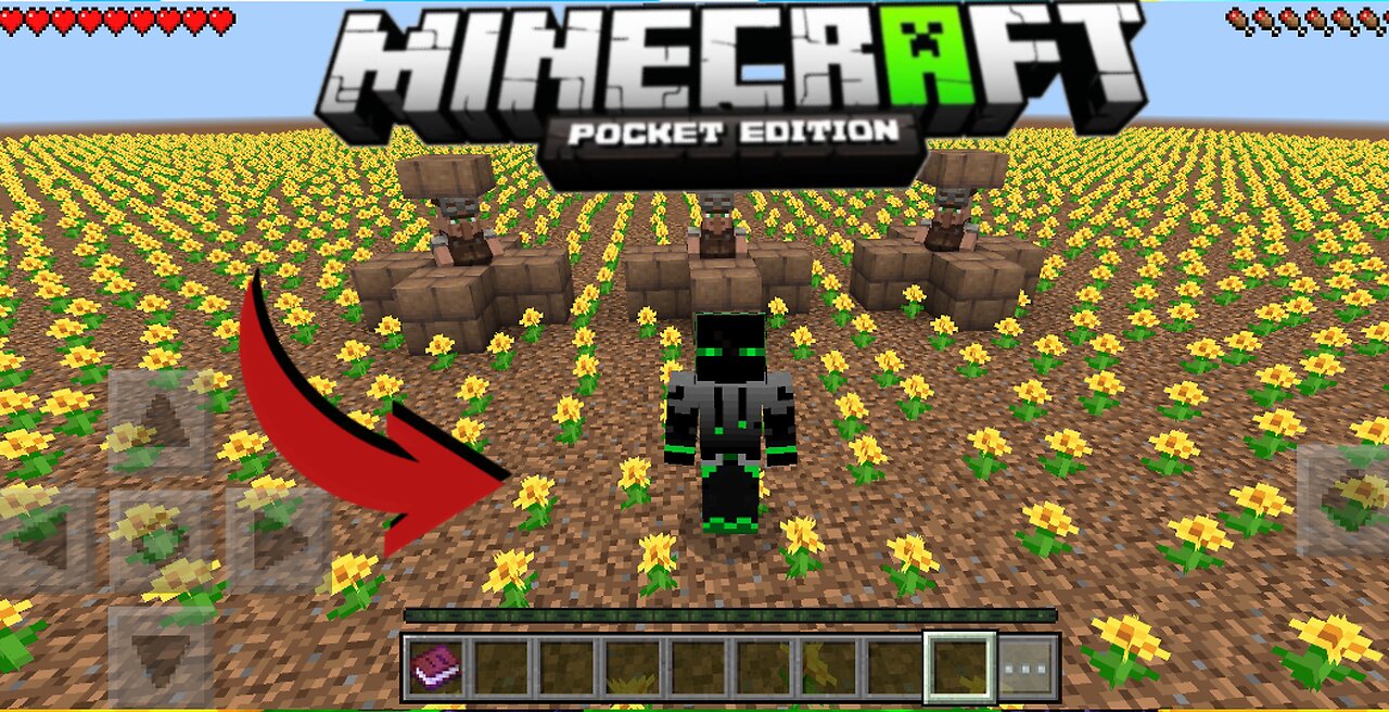 FLATFLOWER MAP FOR MINECRAFT PE 1.20.51 | MINECRAFT IN A FLAT WORLD OF FLOWERS