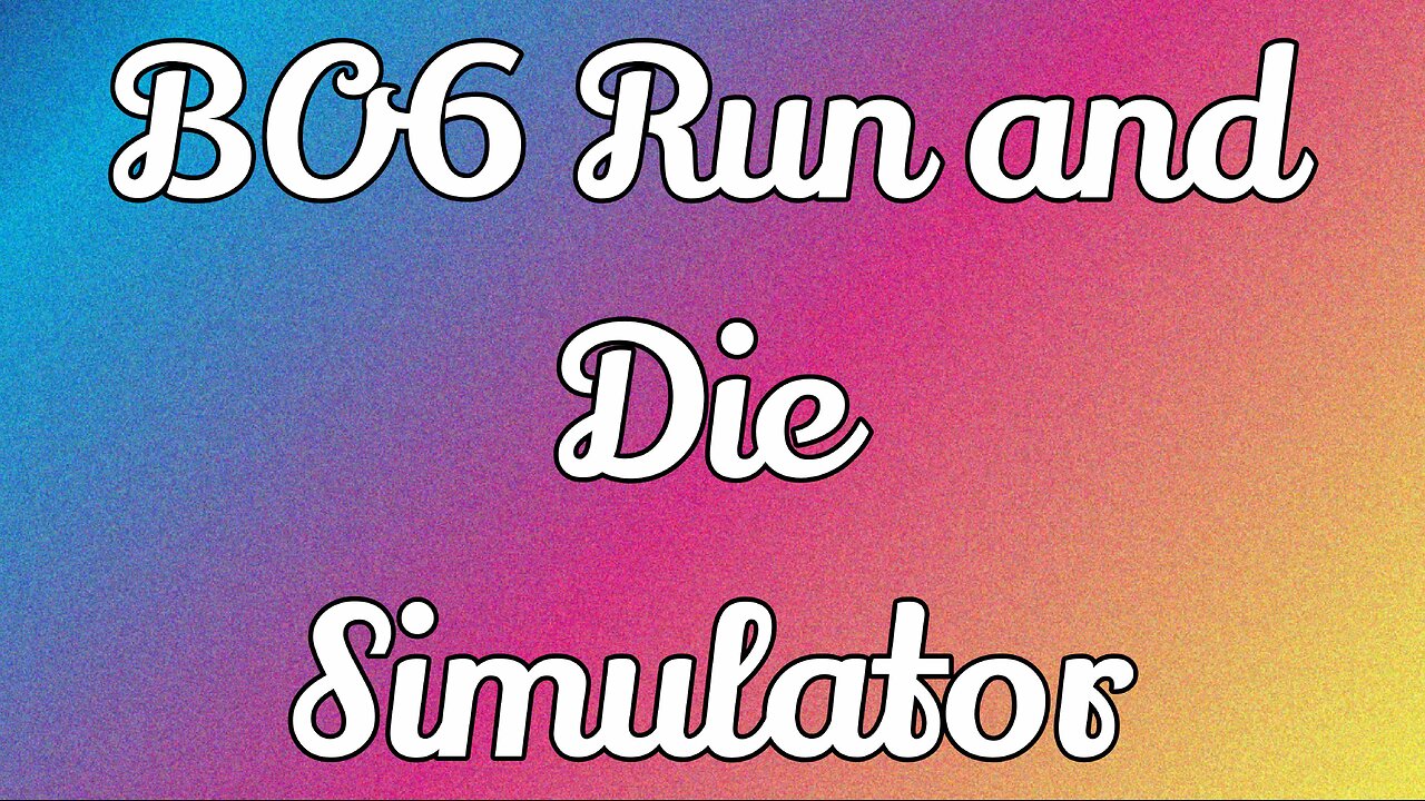 Mindless run and death BO6
